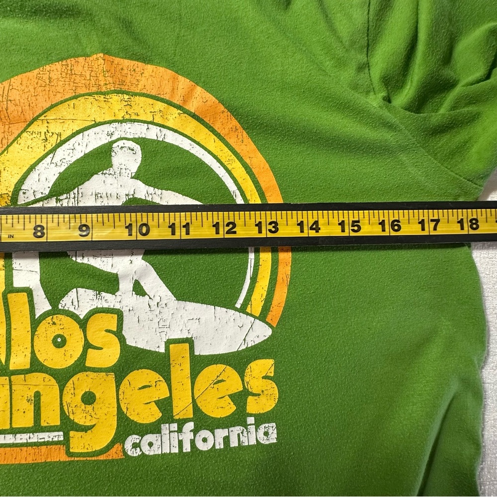 Green Youth Surf Tee with Los Angeles Print L(14-16) - Picture 9 of 10